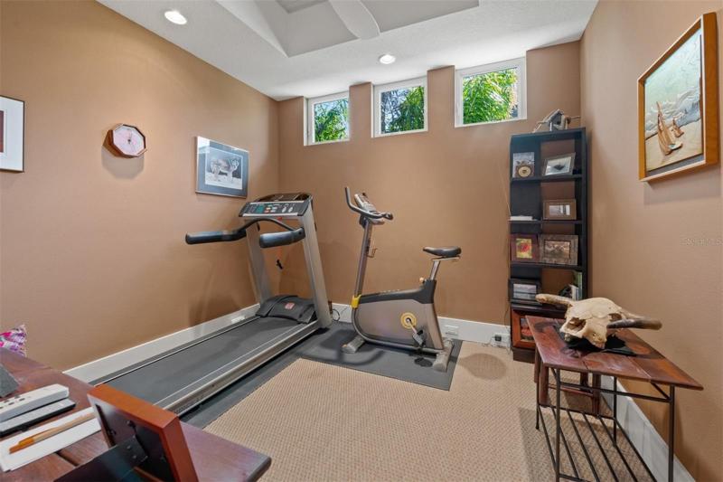 Den/Office currently used as a Gym