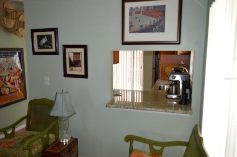 kitchen view from the family room.