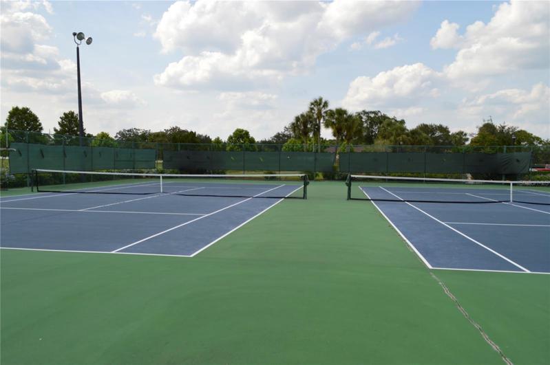 Tennis courts.