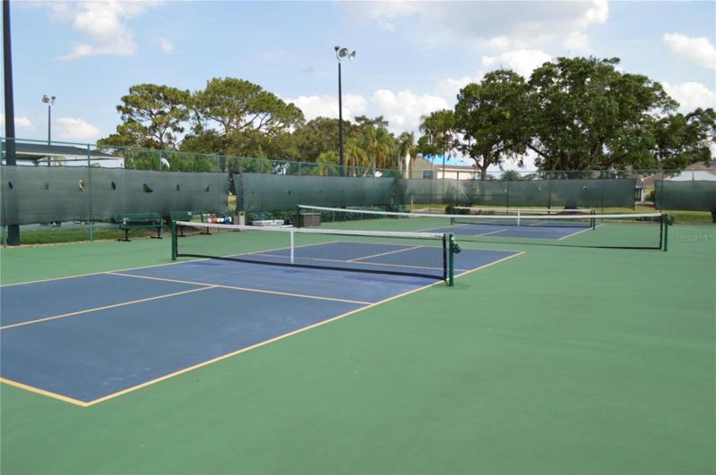 Tennis courts.