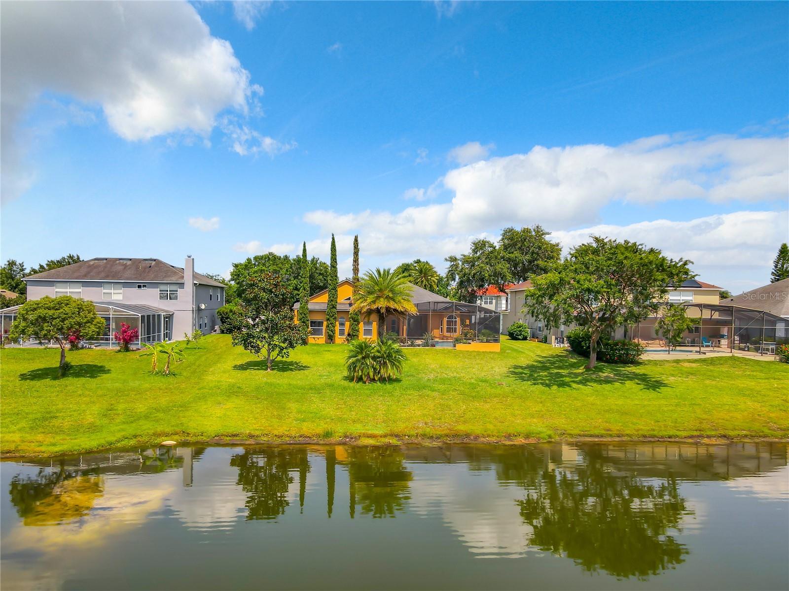 Back Yard with Water View