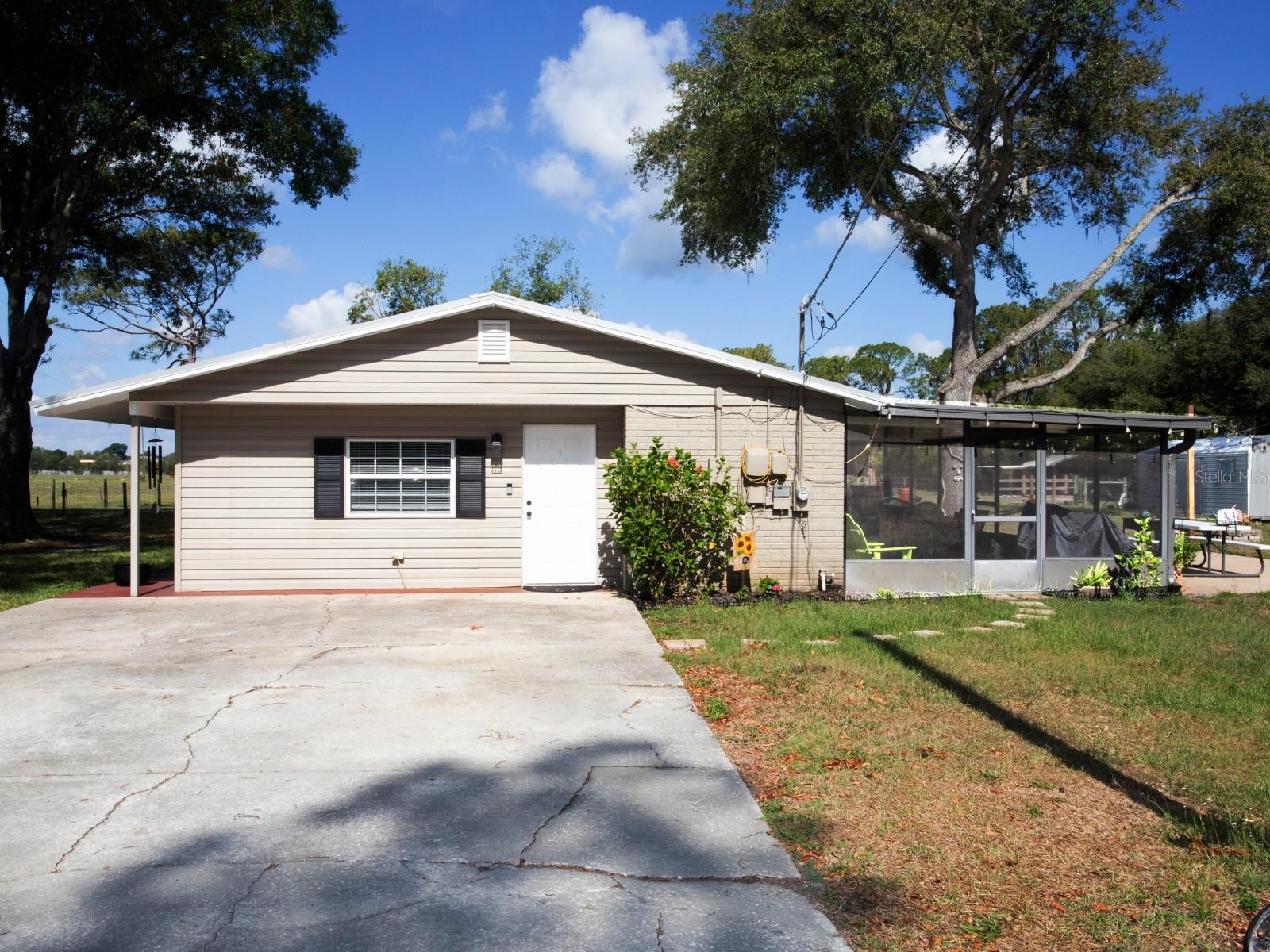 Side Entrance and driveway