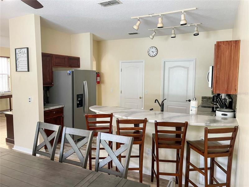 Kitchen view from Dining room.