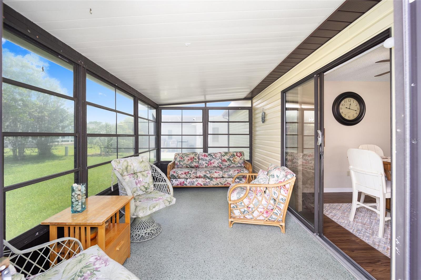 Enclosed Lanai off Dining area