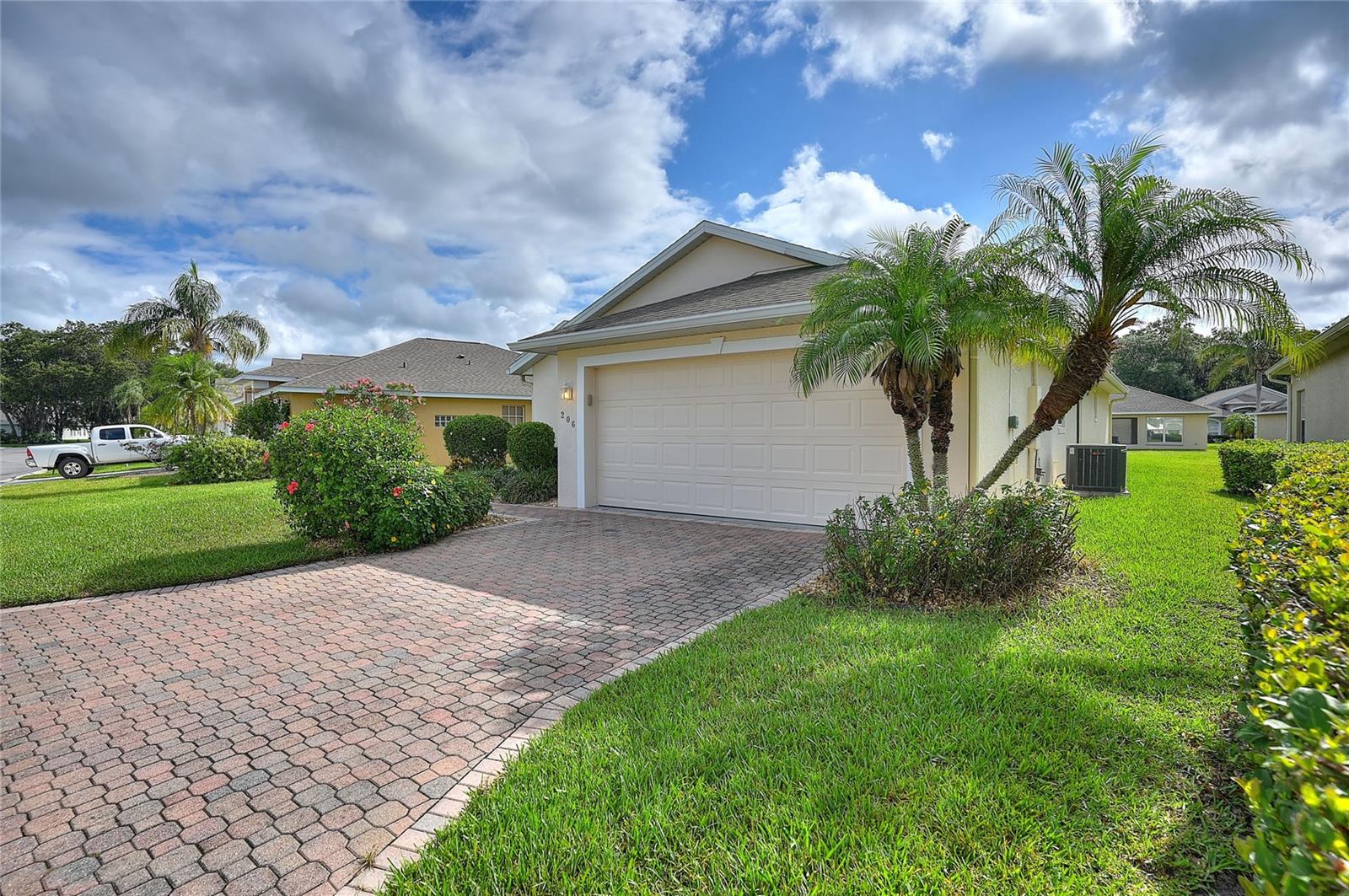 Brick paver driveway
