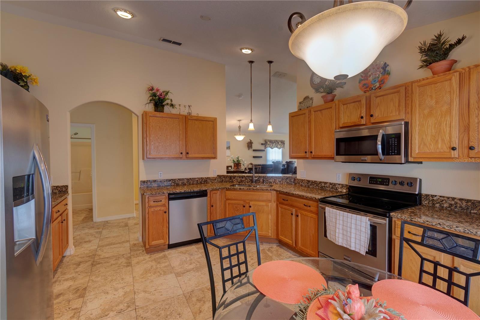 Eating space in the kitchen
