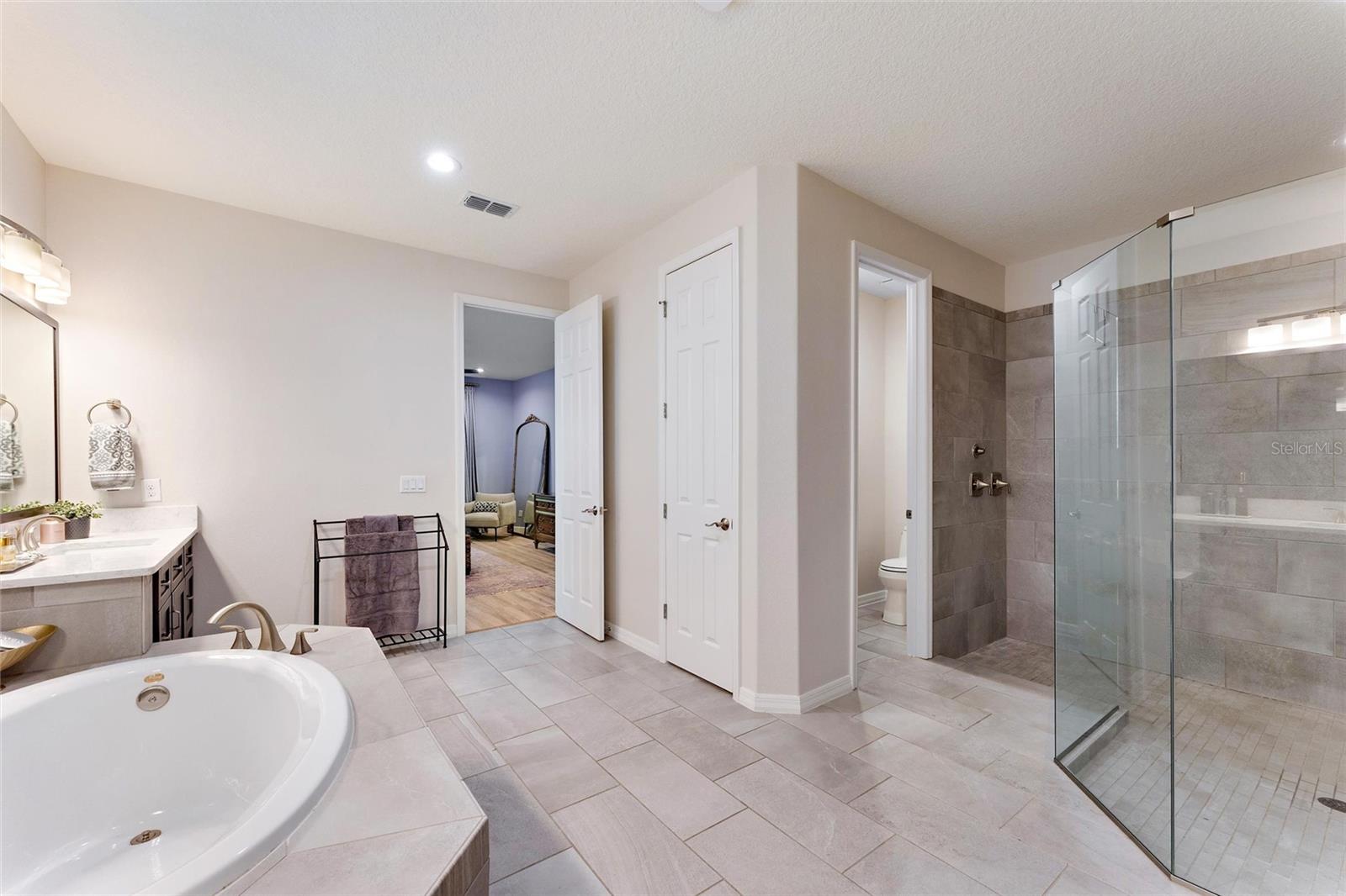 Master Bath with Separate Toilet Room