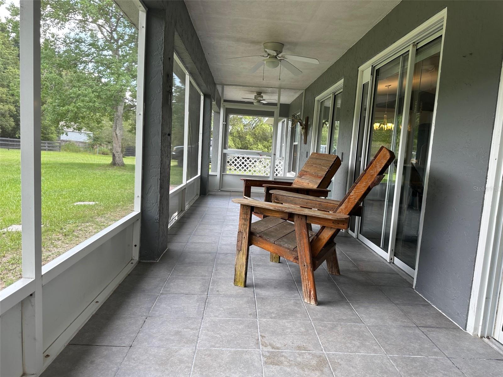 Screen Covered Porch