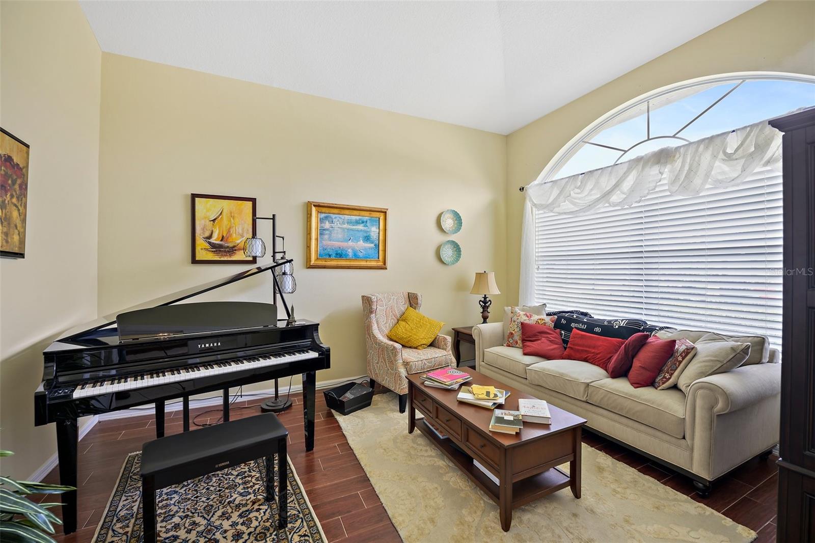 Formal Living Room/Office with French Doors