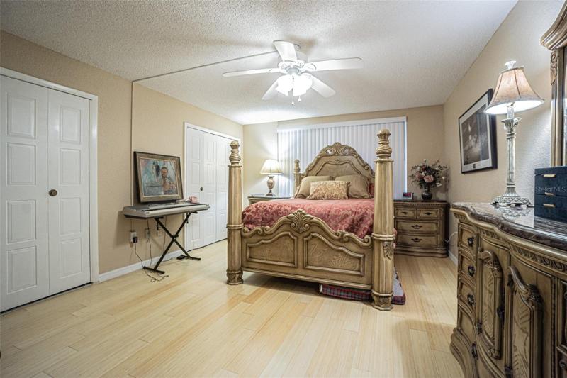 The Master Bedroom has 2 closets