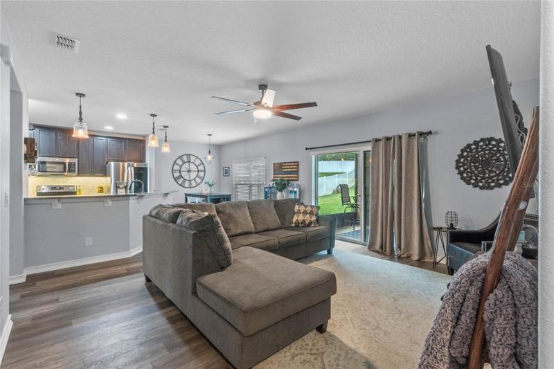 Open floor plan living