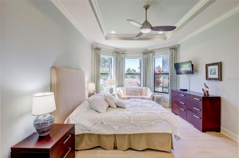 Main bedroom in rear of home