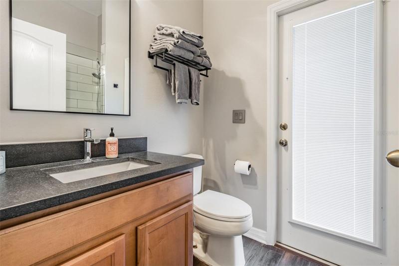 Downstairs full bath