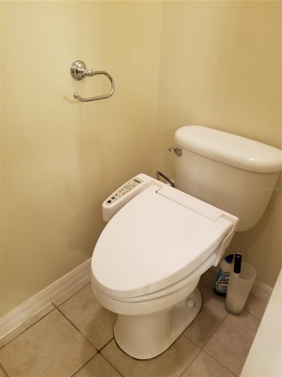 Hidden electronic bidet/ toilet