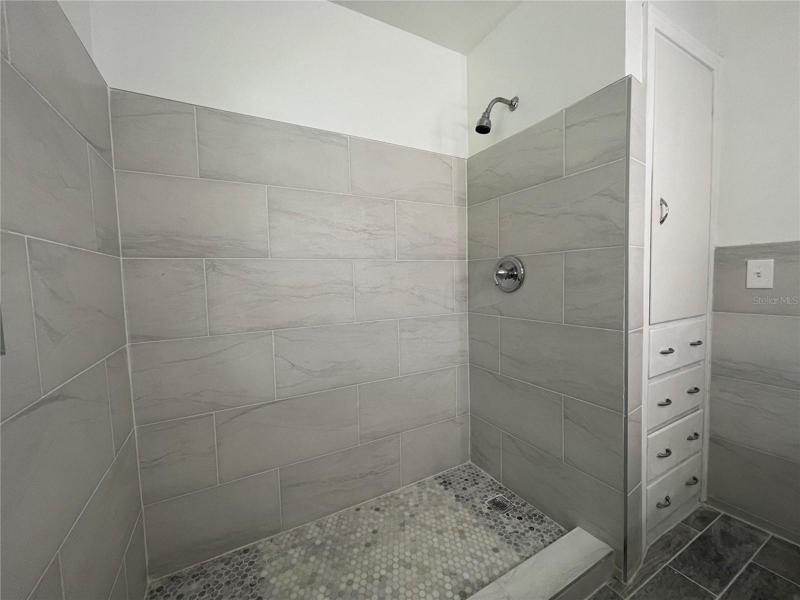 Shower w/New Walls & Floor