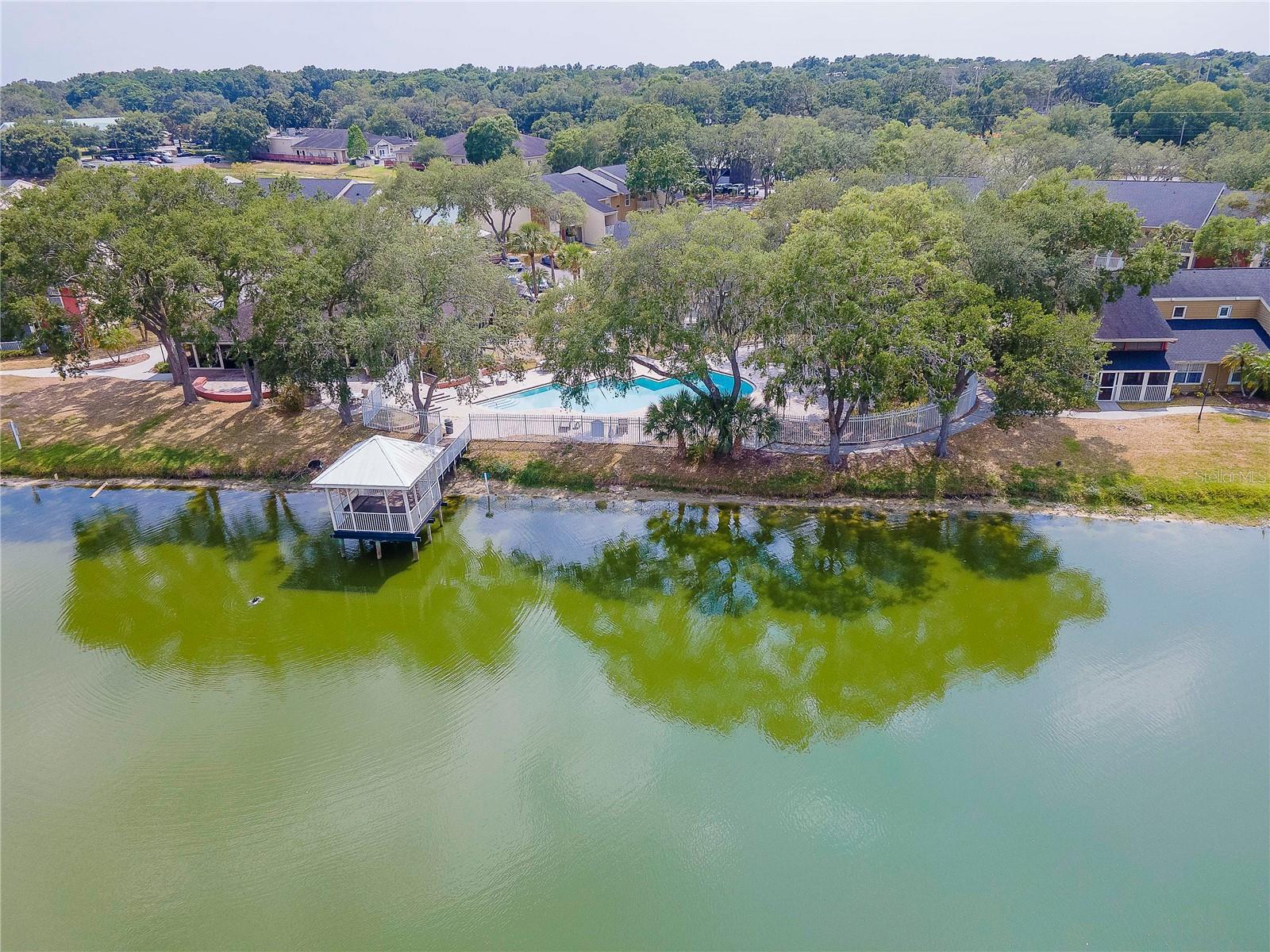 Community Lake with Gazebo and Pool
