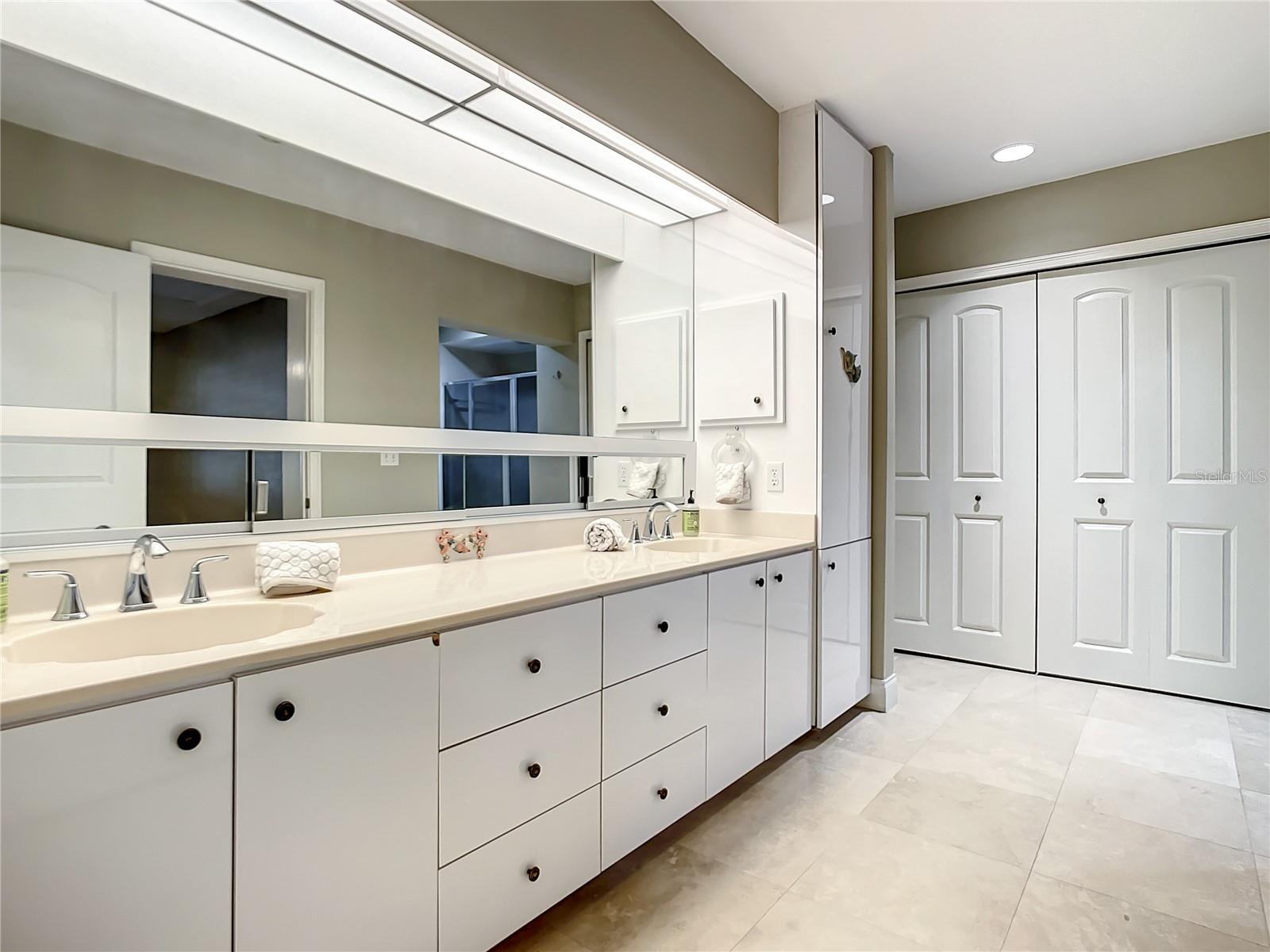 Master bath with double vanity