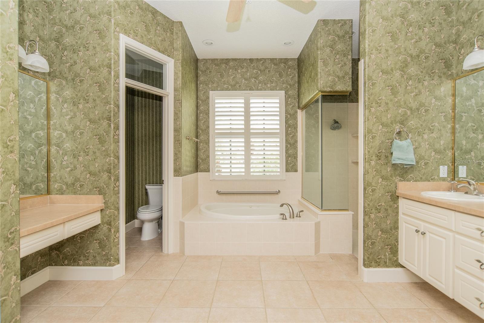 Master Bath with jetted tub
