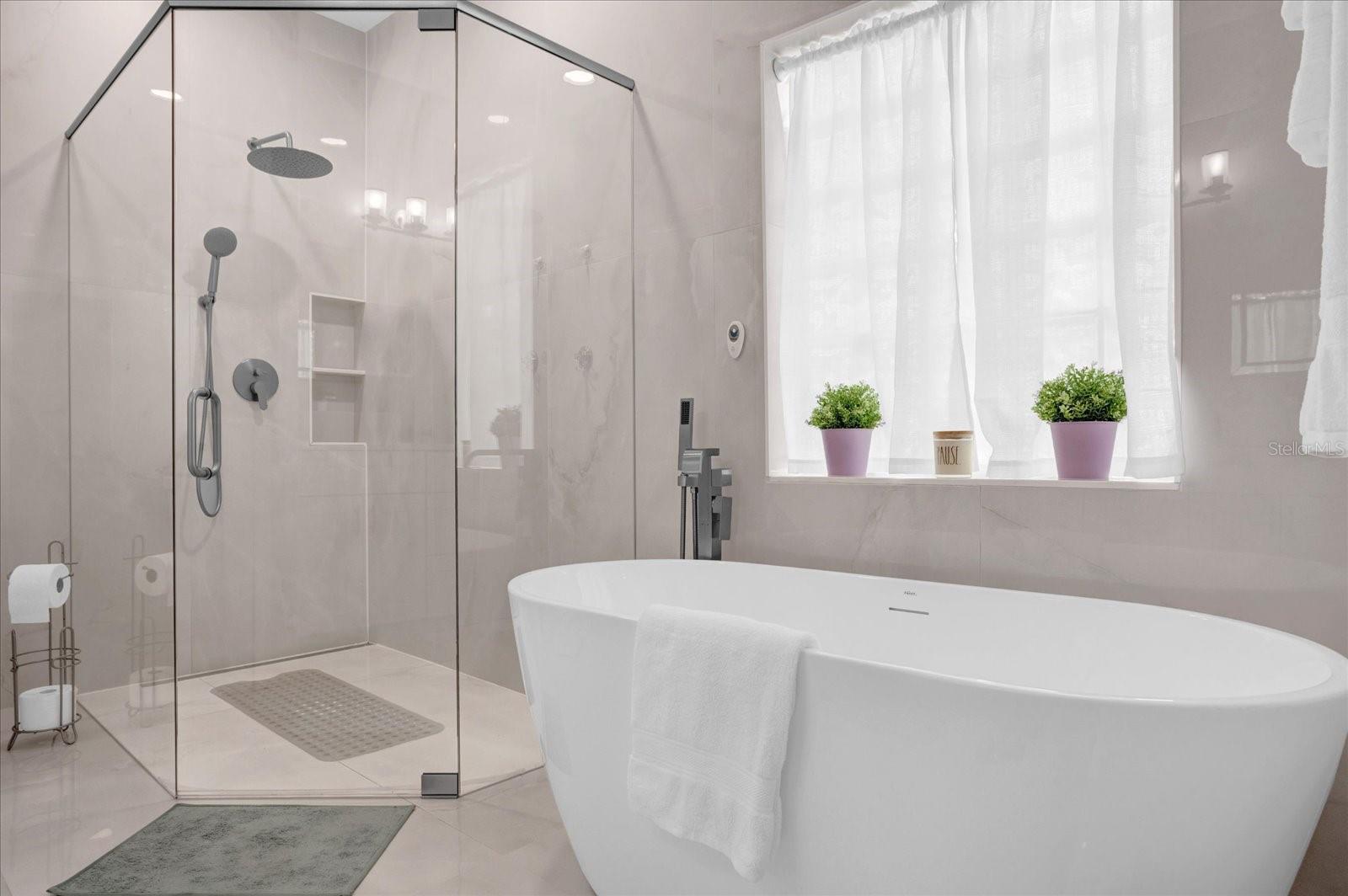 Just-renovated Master Bathroom
