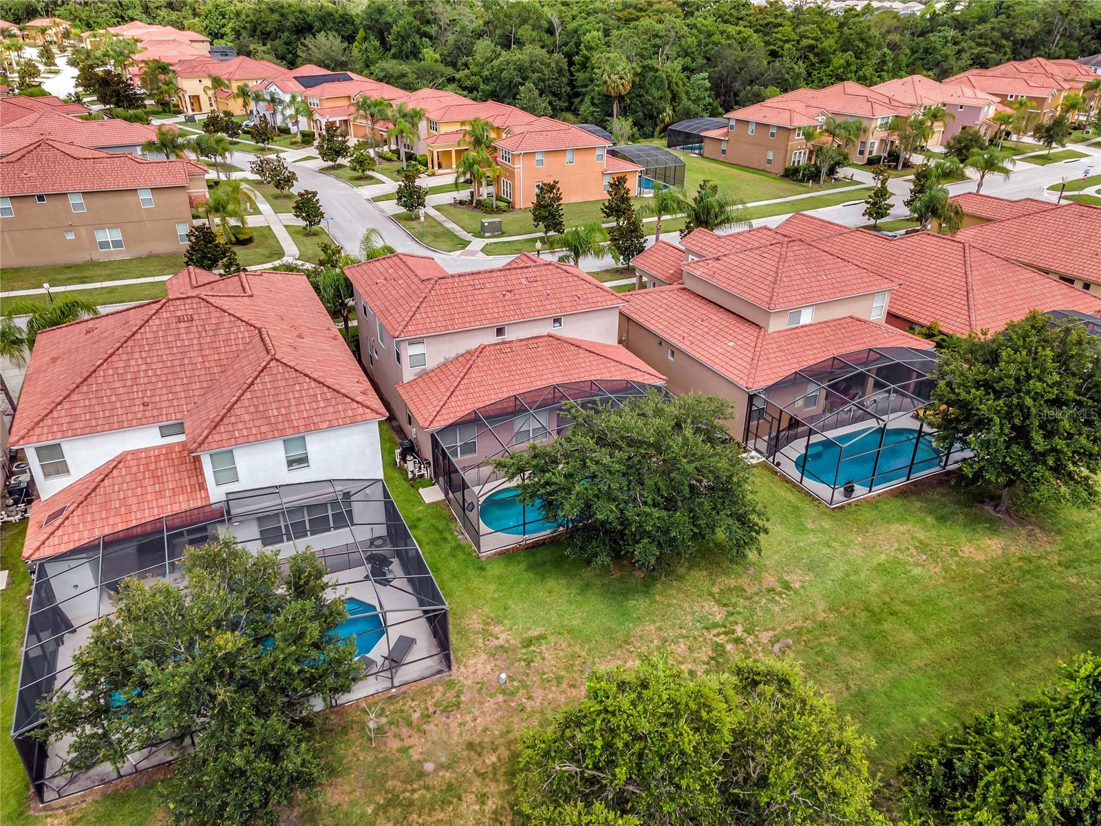 Back aerial view