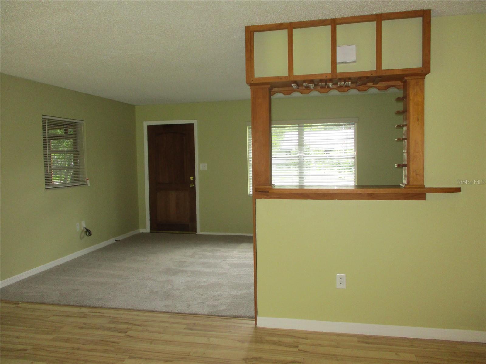 Looking towards front door
