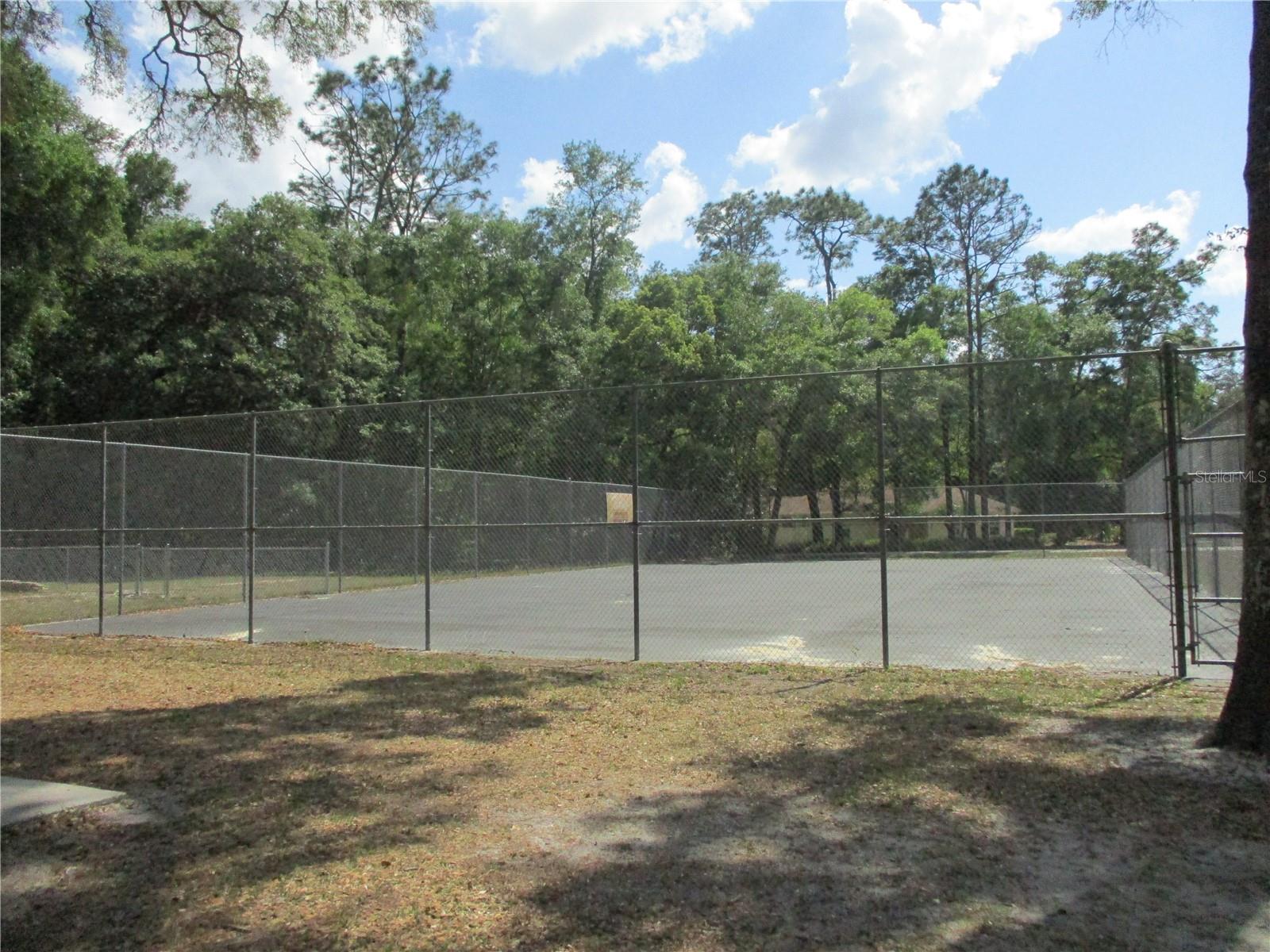 Community tennis courts