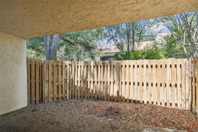 Private patio