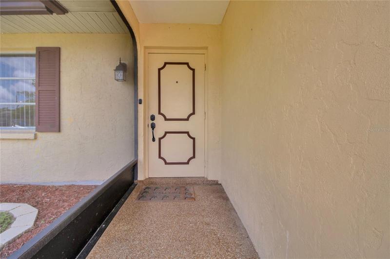 Screened entrance
