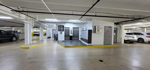 Out of the Weather Elevator/Garage Entrance