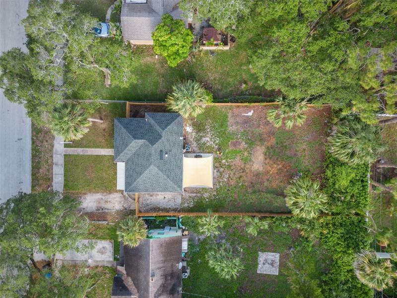 Large, fully fenced backyard