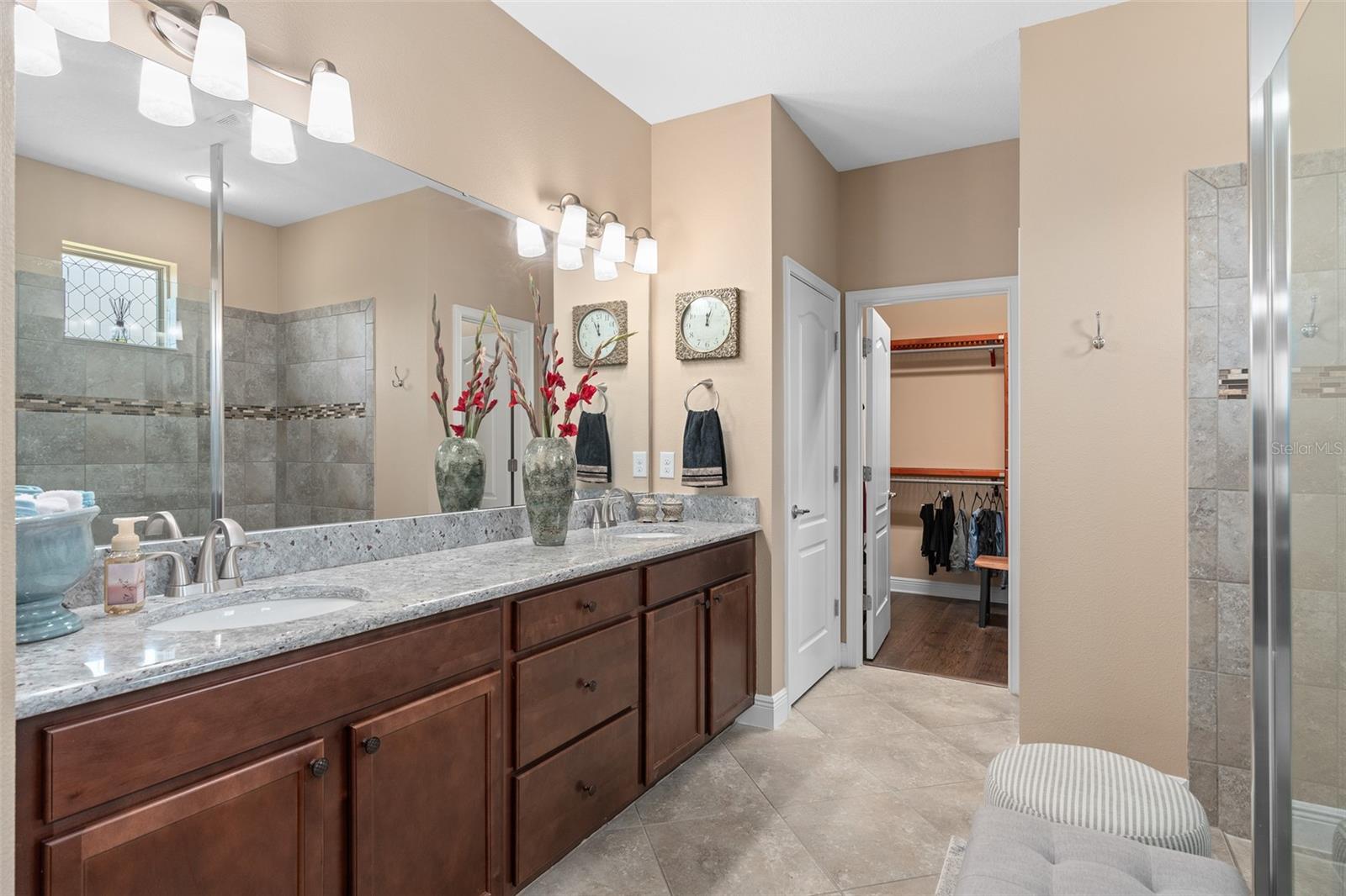 Owners En-Suite Featuring Double Sinks, Comfort Height Vanity and Upgraded Storage Drawers