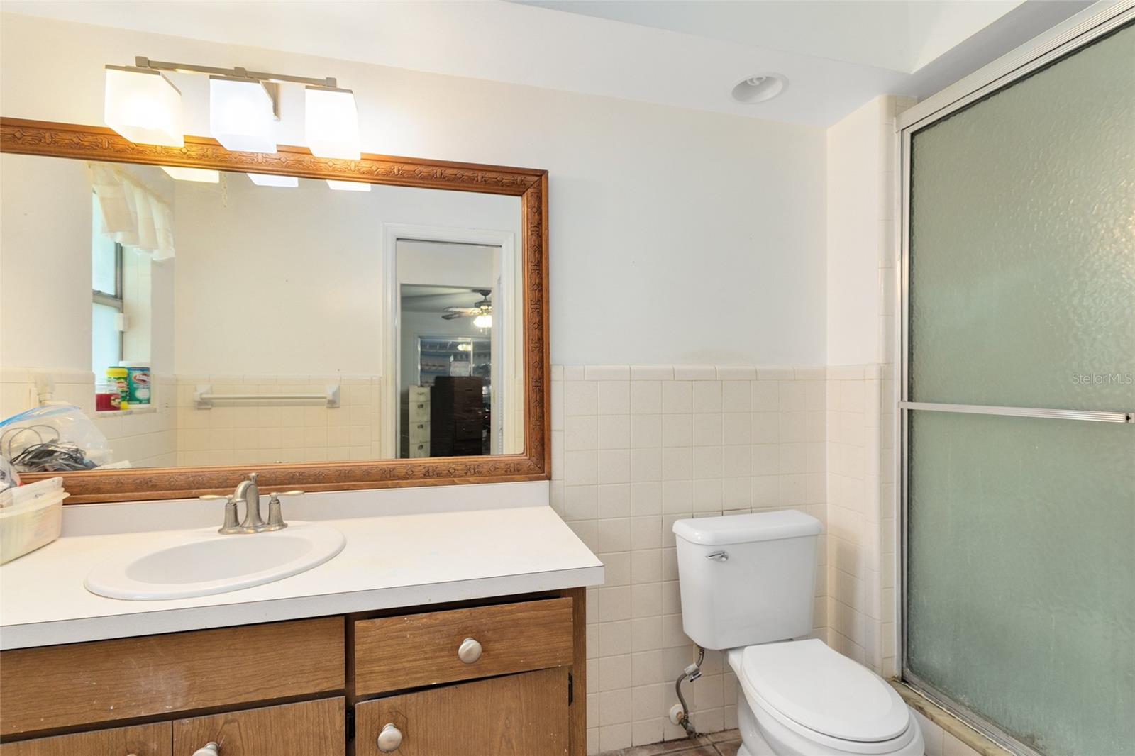 Your master bath boasts a walk-in shower, ensuring comfort and convenience. Imagine