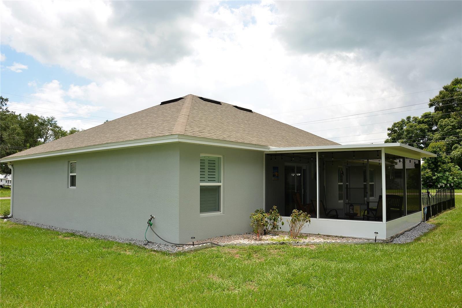 SIDE YARD AND SCREEN ROOM