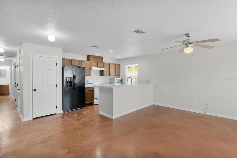 Living room & kitchen