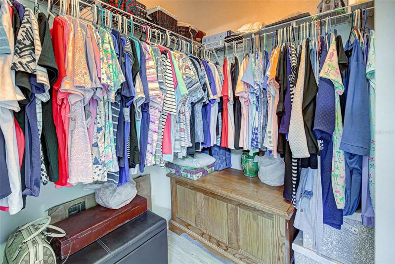 2 separate closets located in the Master Bathroom