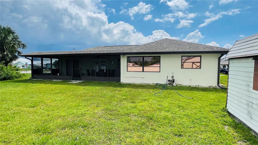 Rear of home