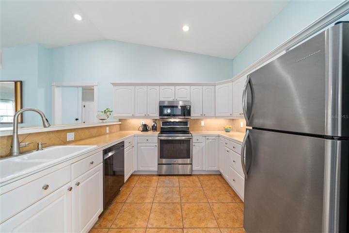 Kitchen with an abundance of counter space.