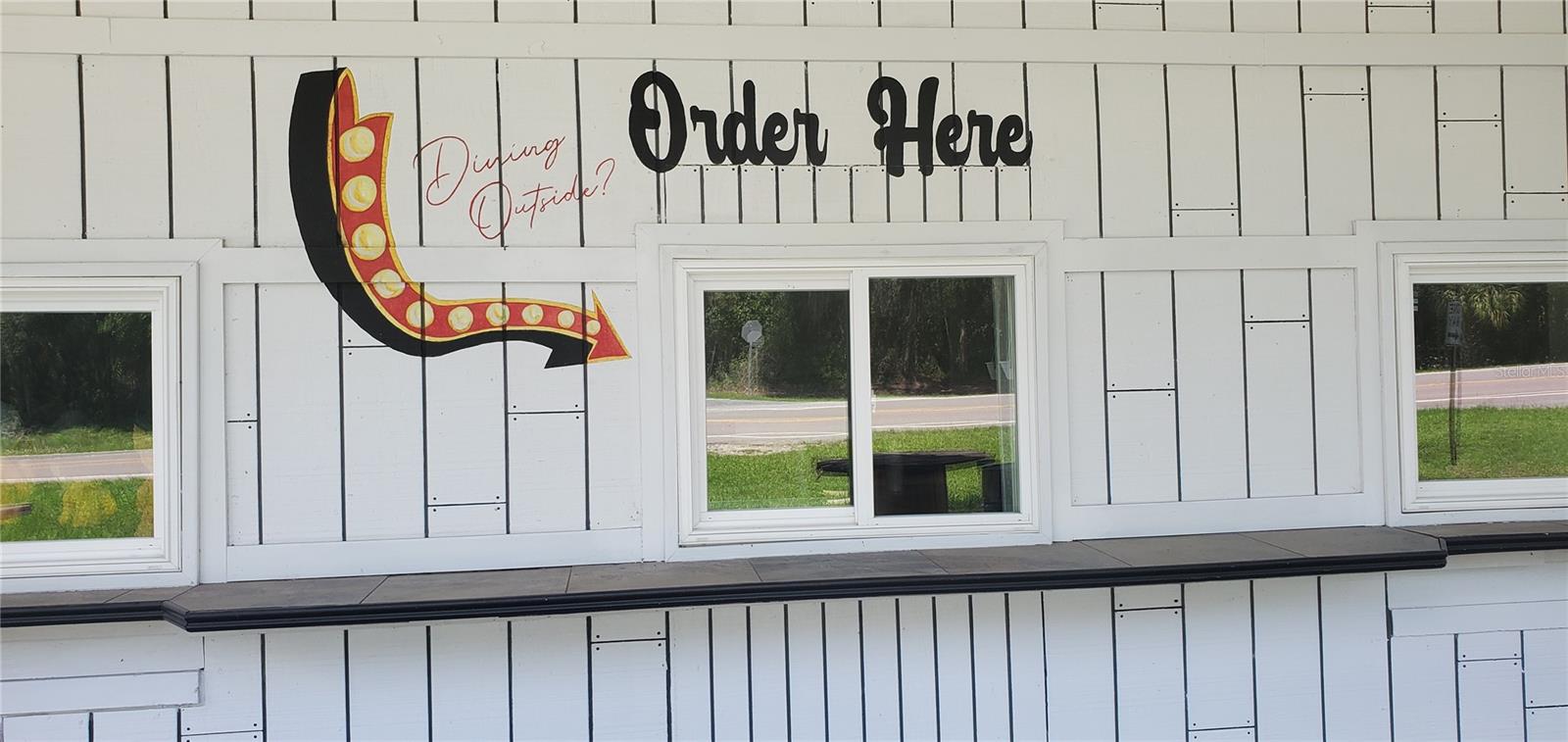 OUTSIDE ORDER WINDOW