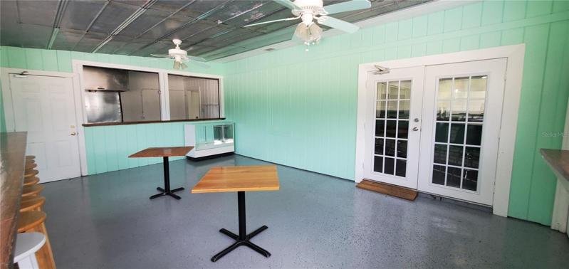 ICE CREAM SEATING AREA