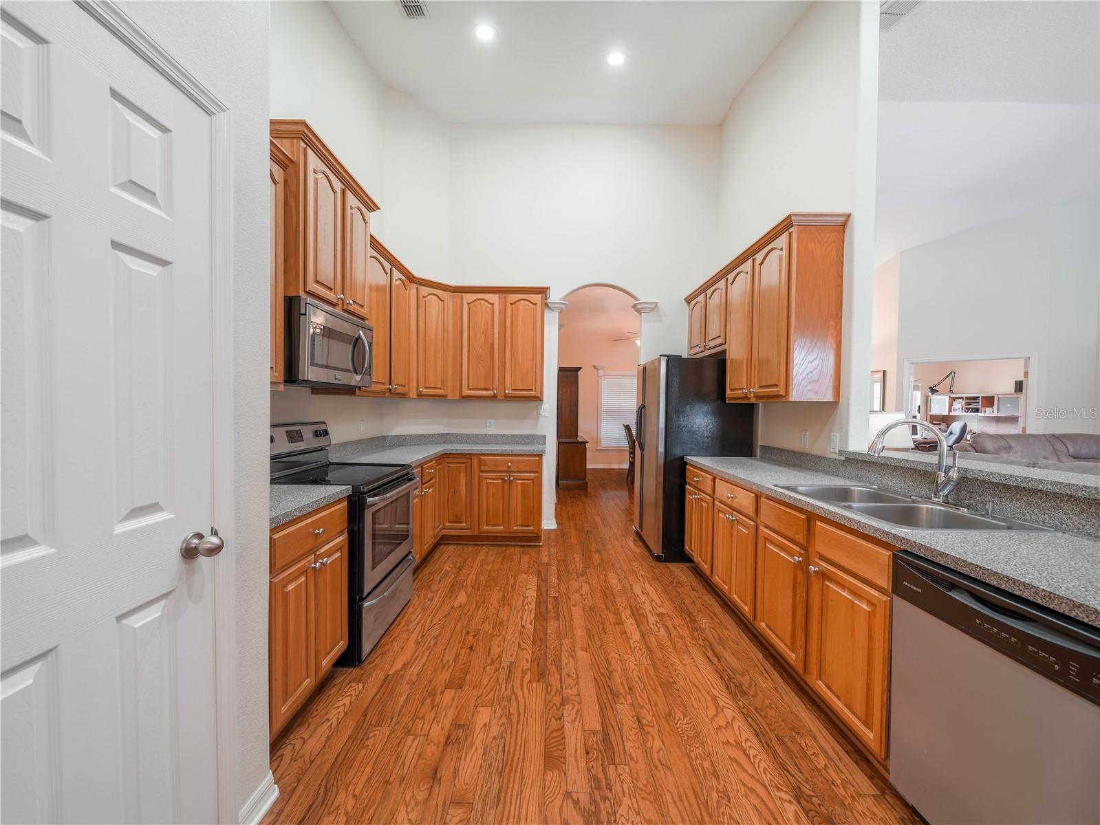 Kitchen with closet pantry