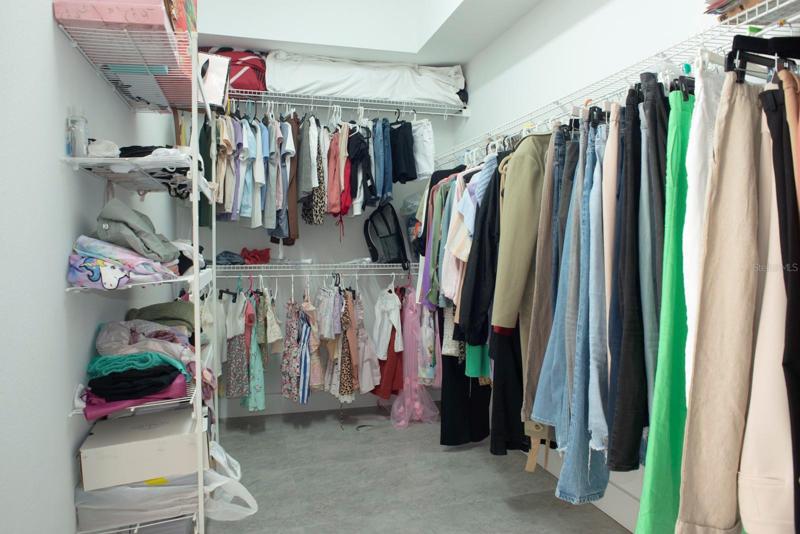 Huge walk in closet