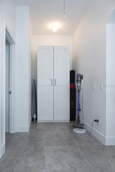 Hall storage closet