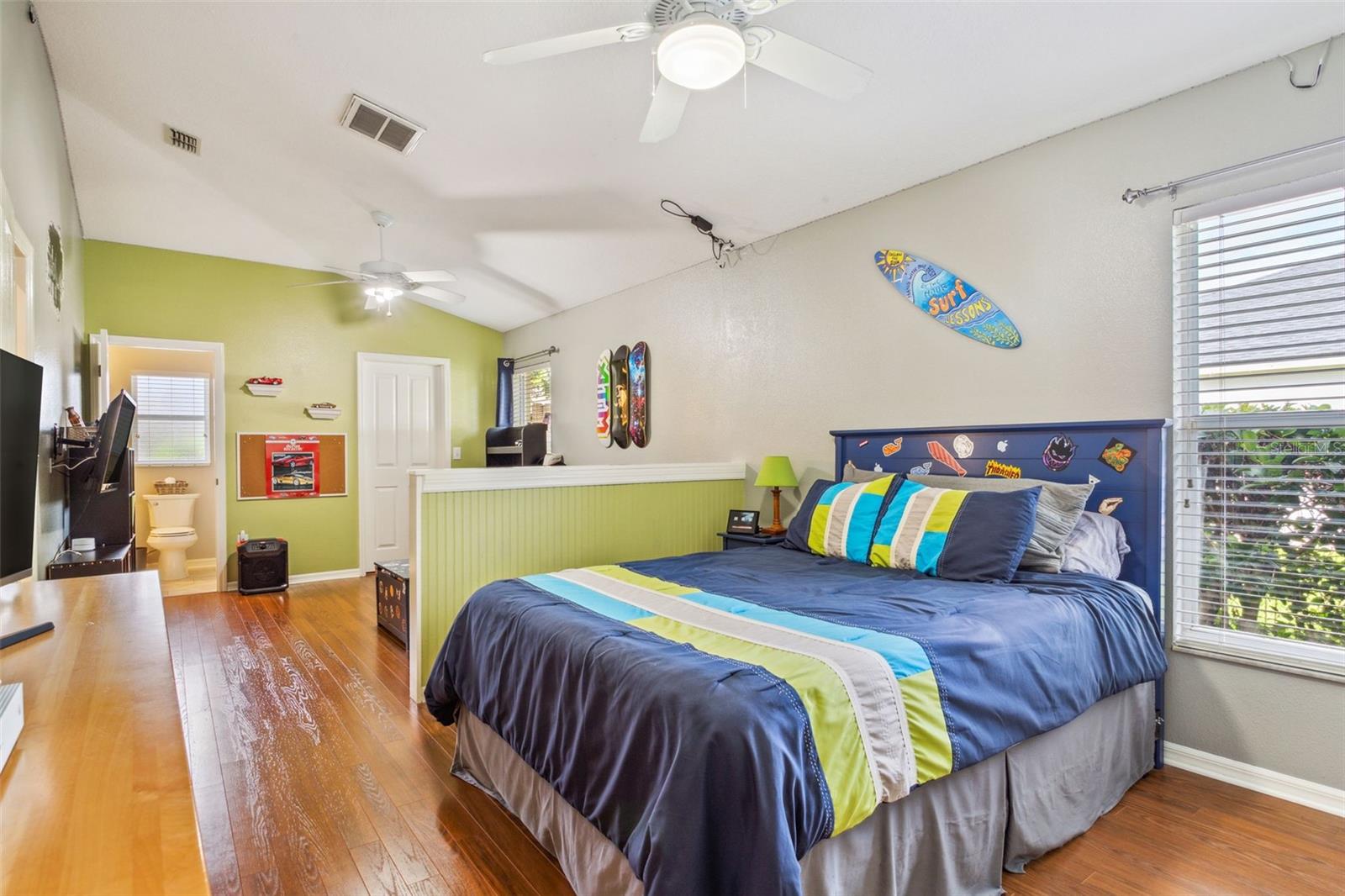 Bedroom 3 (Beds 3&4 were combined to create one large room with ensuite bath).