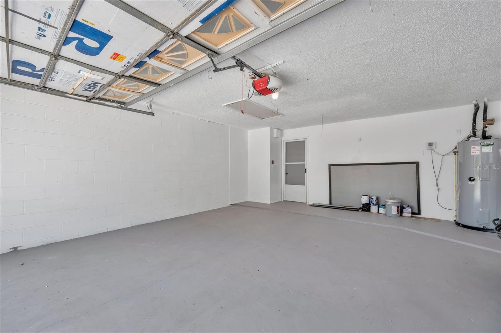 Freshly painted garage