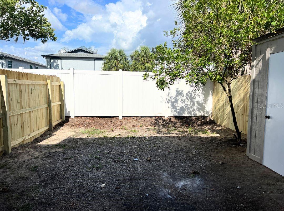 Fenced Backyard