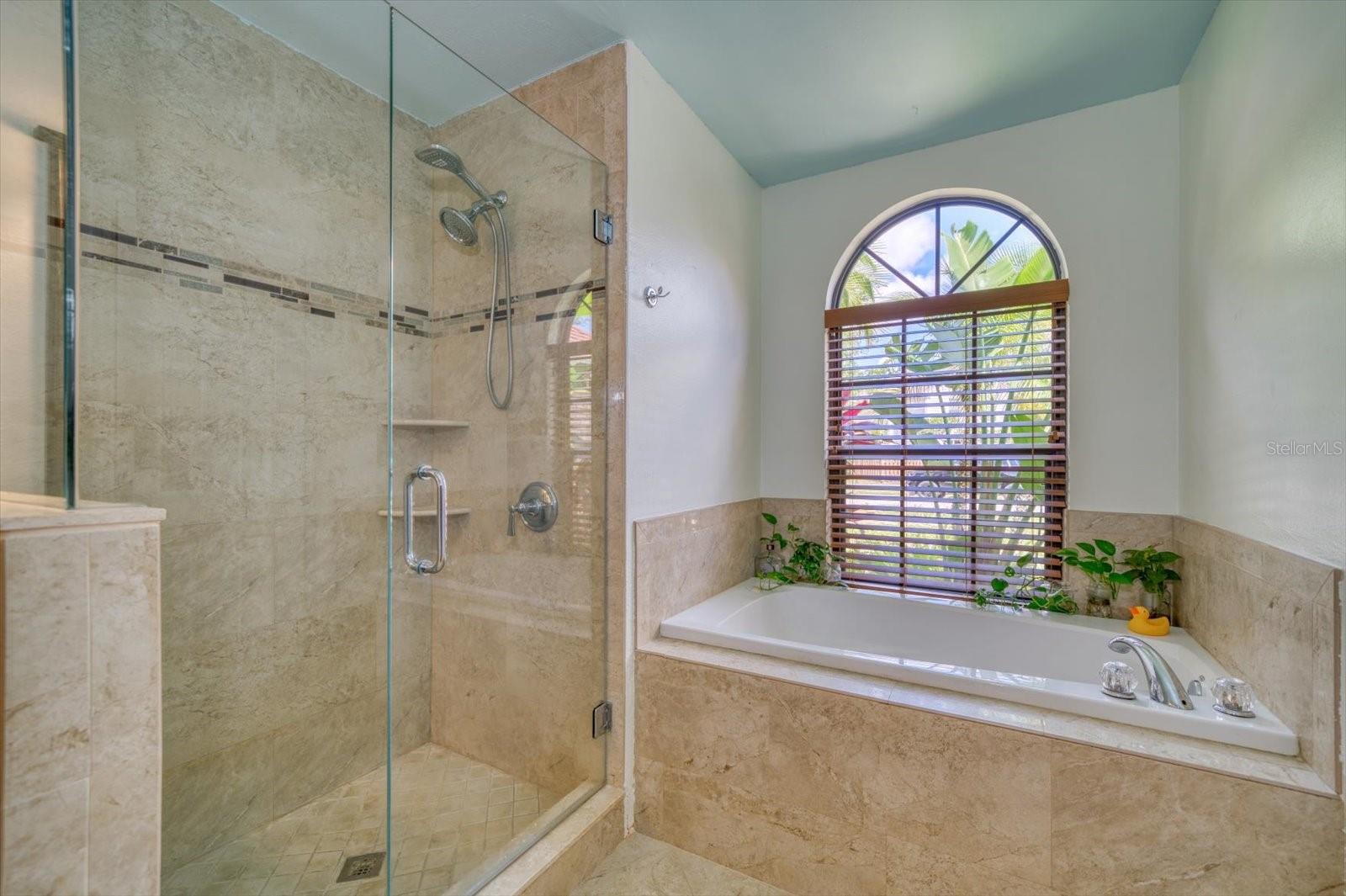 Separate Shower and Whirlpool Bath