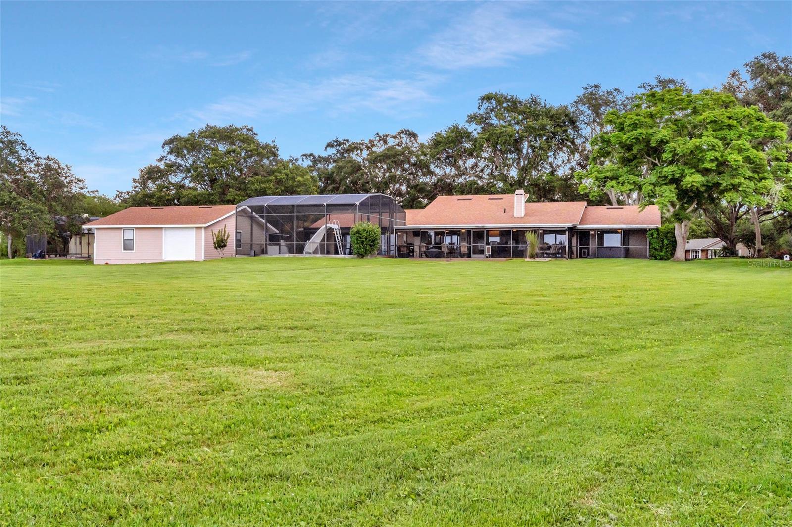 View of manicured lawn
