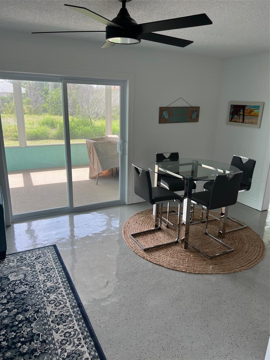 Level one dining area