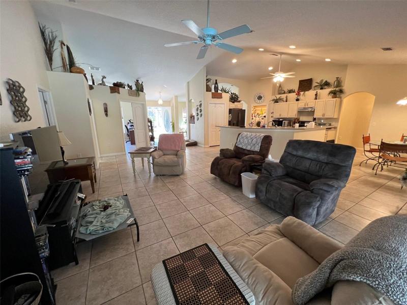 Great room and kitchen
