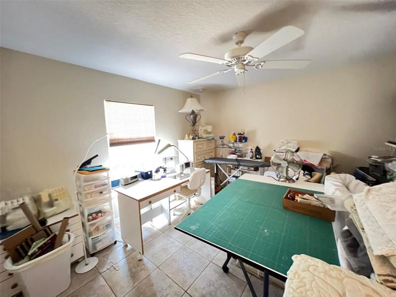 Bedroom 3 (used as a craft room)